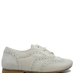 Manuela De Juan Manuela Cream Wingtip Oxford Outlet
