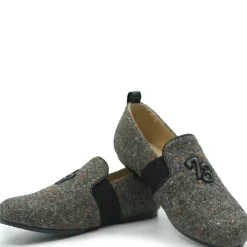Manuela De Juan Manuela Flannel 73 Elastic Smoking Loafer Best