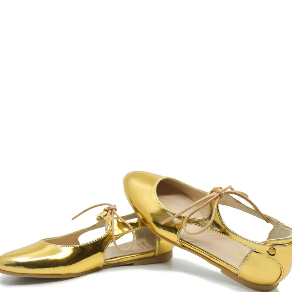 Manuela De Juan Manuela Gold Mirror Lace Mary Jane Online
