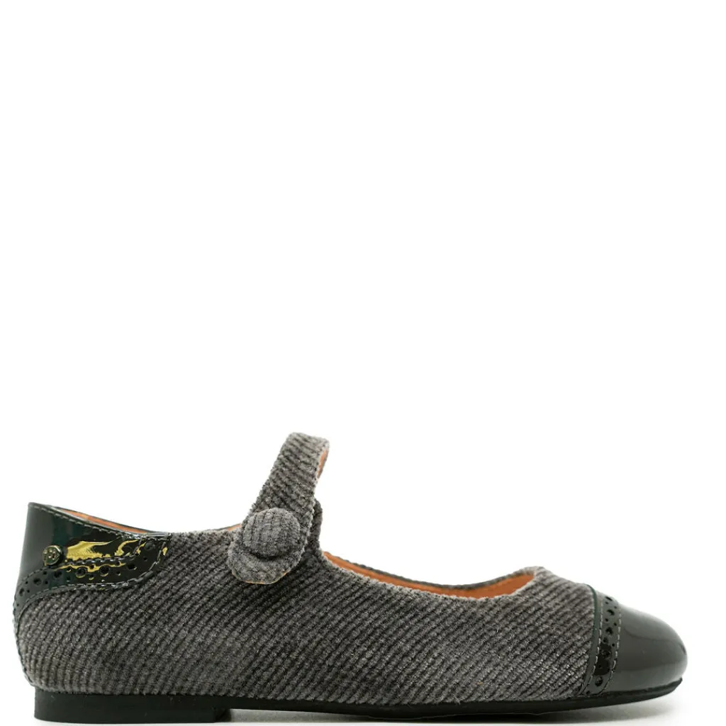 Manuela De Juan Manuela Gray Corduroy Captoe Mary Jane Online