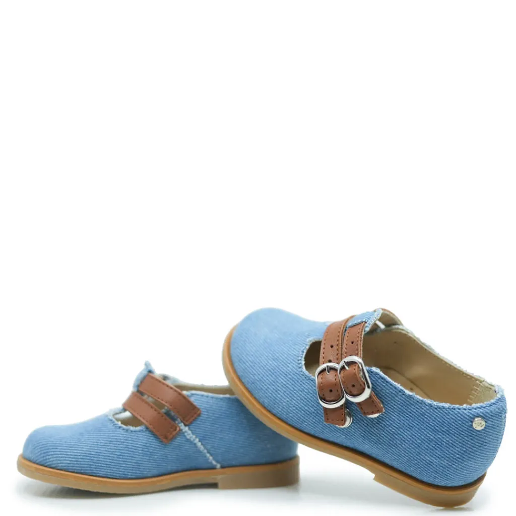 Manuela De Juan Manuela Jean and Camel Vintage Mary Jane Hot