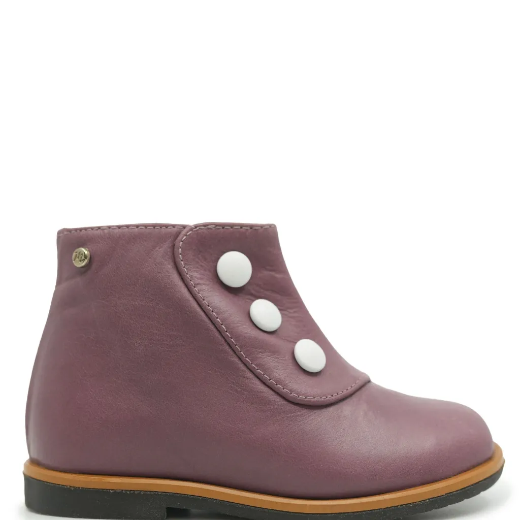Manuela De Juan Manuela Old Pink Button Detail Baby Bootie Sale