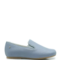 Manuela De Juan Manuela Pale Blue Pebbled Smoking Loafer Best