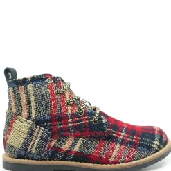 Manuela De Juan Manuela Plaid Zipper Bootie Sale