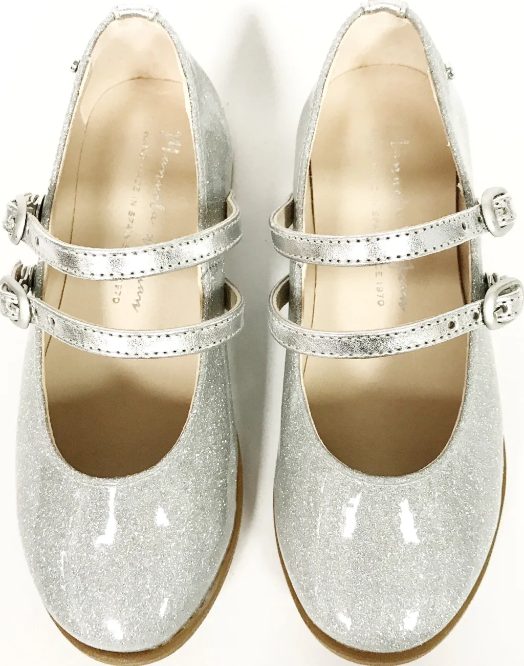 Manuela De Juan Manuela Silver Double Strap Mary Jane Online
