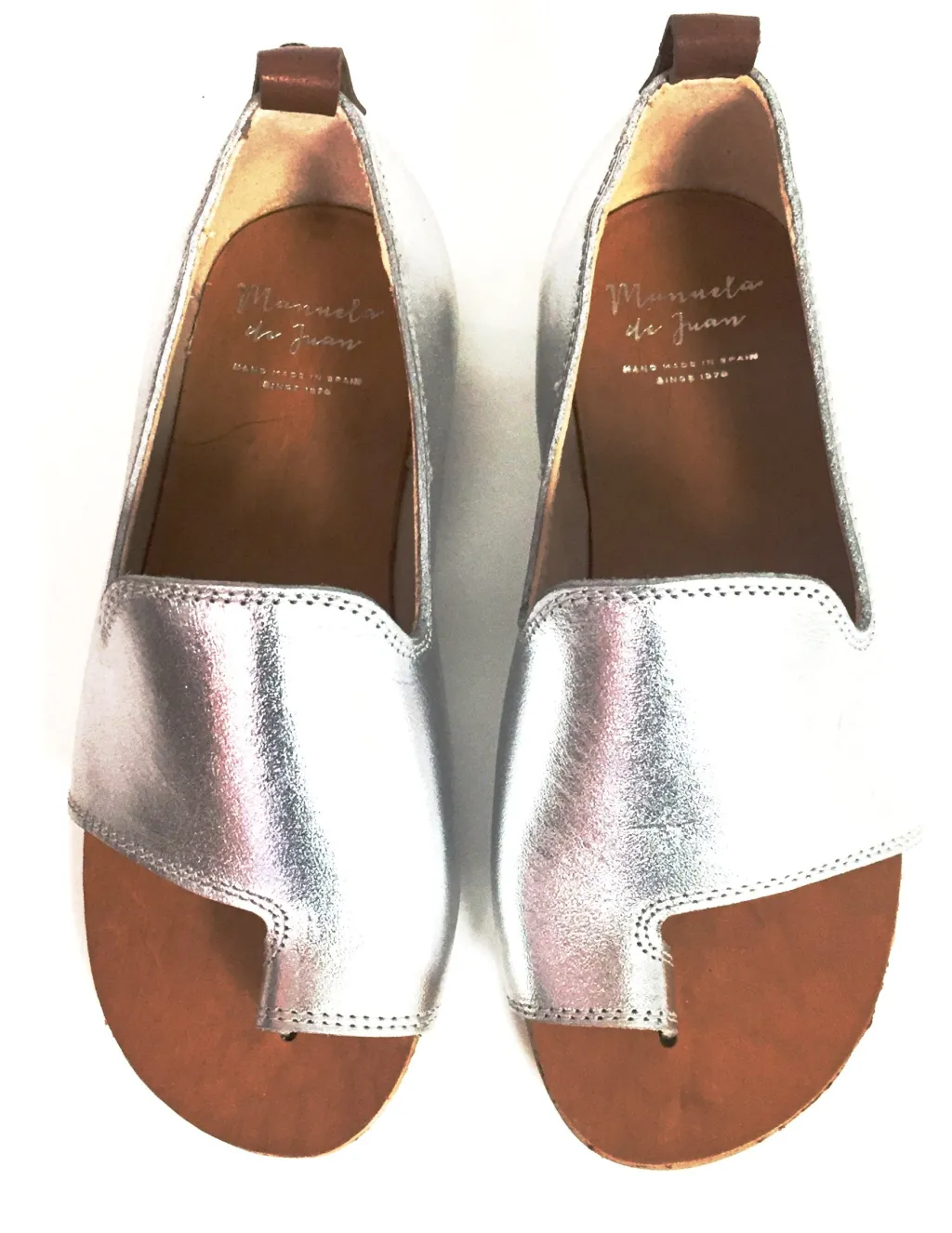 Manuela De Juan Manuela Silver Open-toe Sandal Online