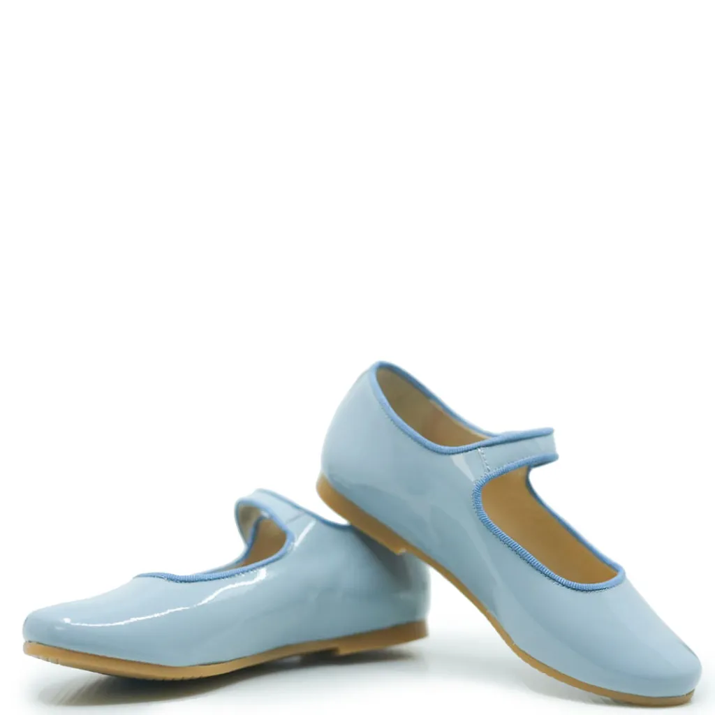 Manuela De Juan Manuela Sky Blue Patent Mary Jane Outlet