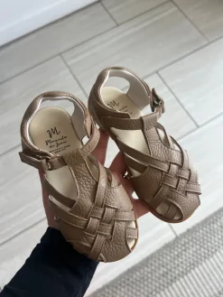 Manuela De Juan Manuela Taupe Closed Toe Sandal Fashion