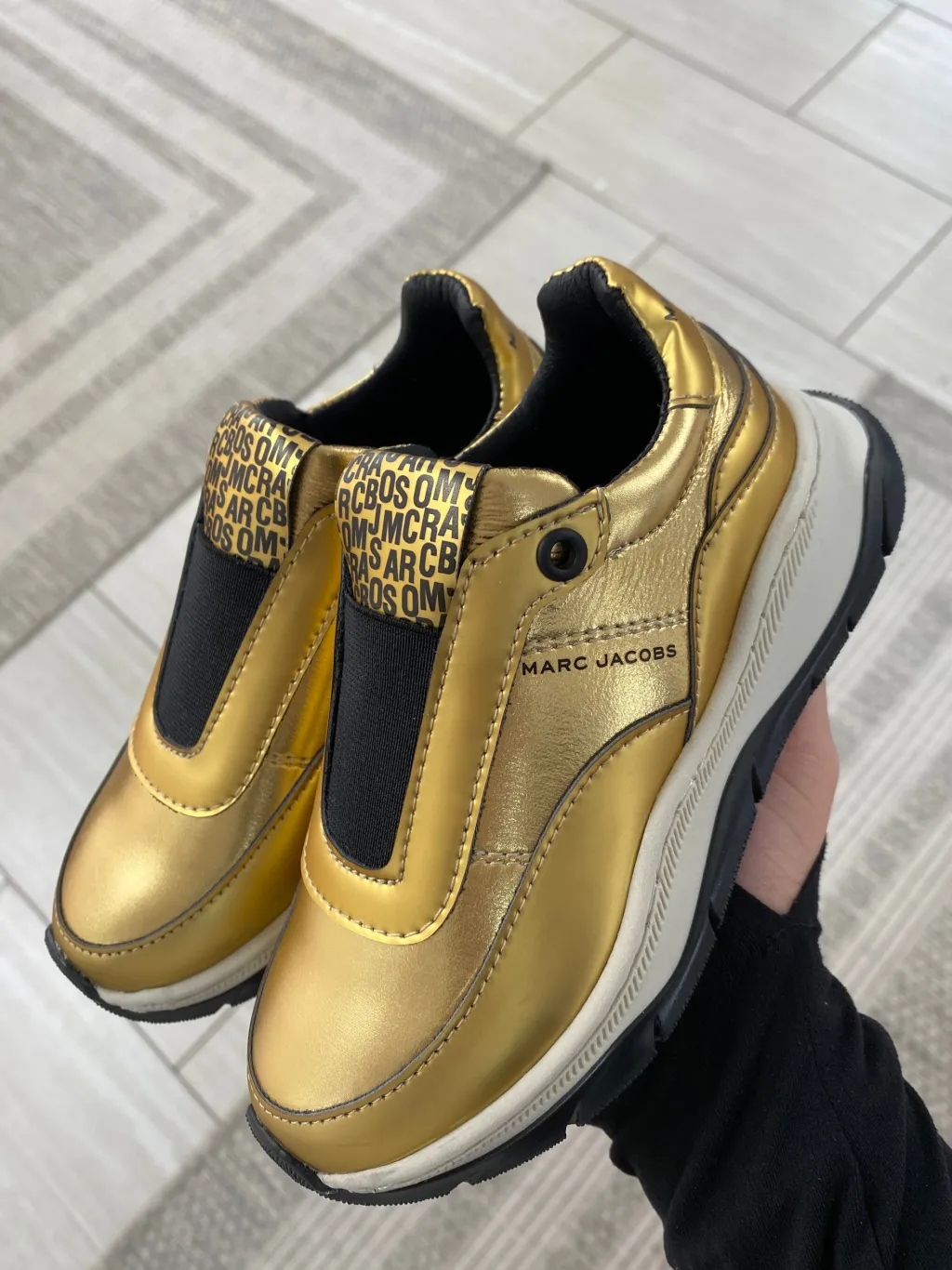 Marc Jacobs Gold Mini Me Sneaker Fashion