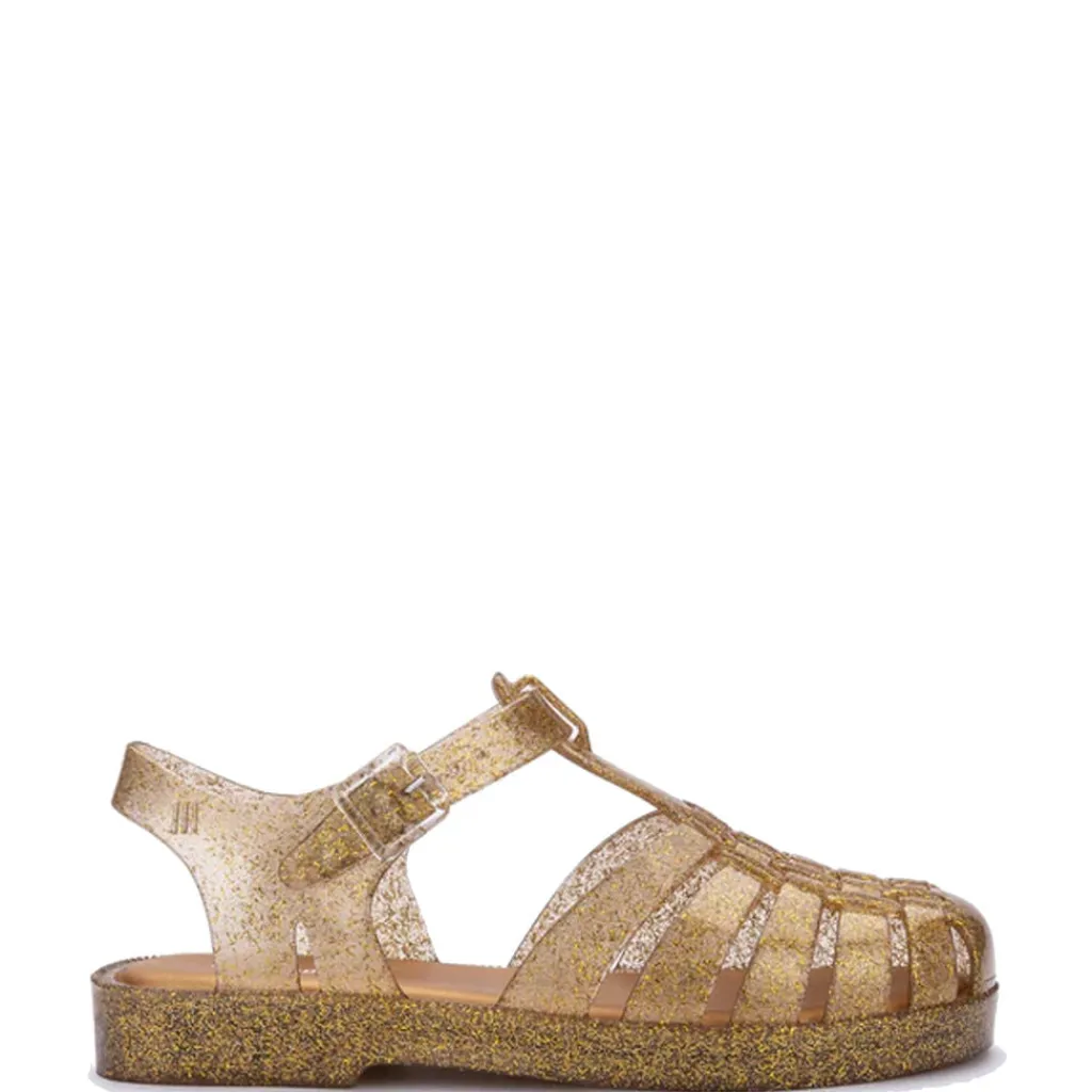 Melissa Mini Gold Glitter Gladiator Sandal Best