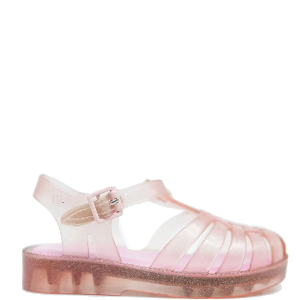 Melissa Mini Pink Glitter Sandal Outlet
