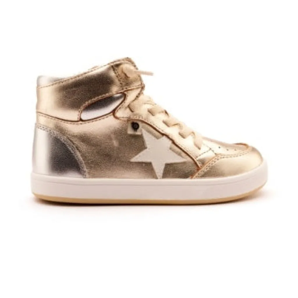 Old Soles Gold Zipper Hi Top Sneaker Outlet