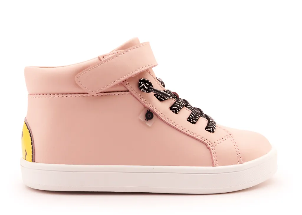 Old Soles Powder Pink Smile Hi Top Sneaker Fashion