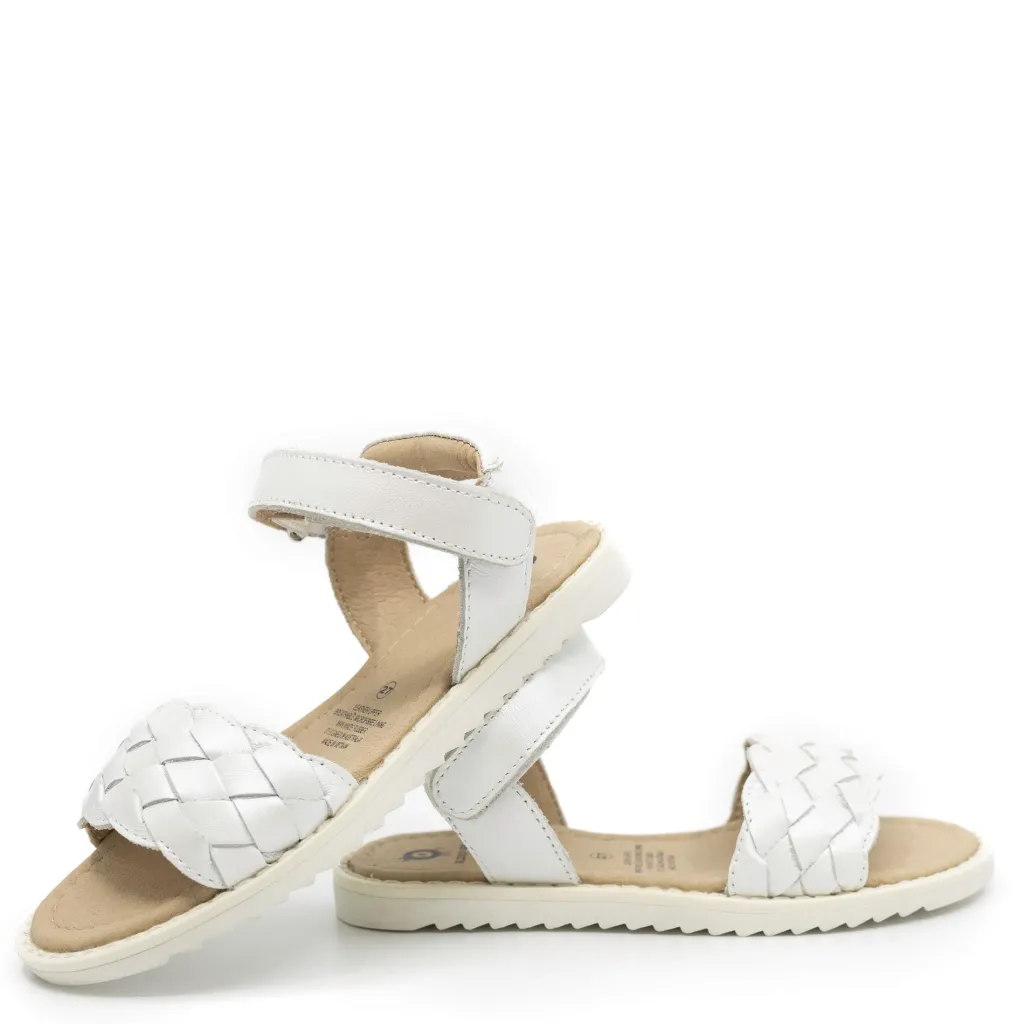 Old Soles White Braided Velcro Sandal Fashion