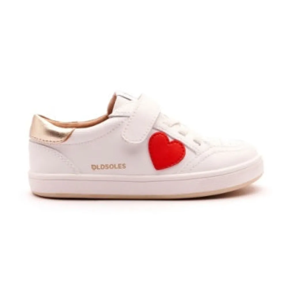 Old Soles White Heart Sneaker Online