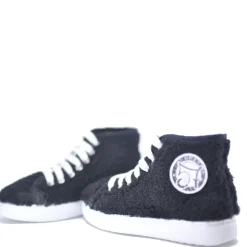 Papanatas Black Shearling Hi Top Sneaker Online