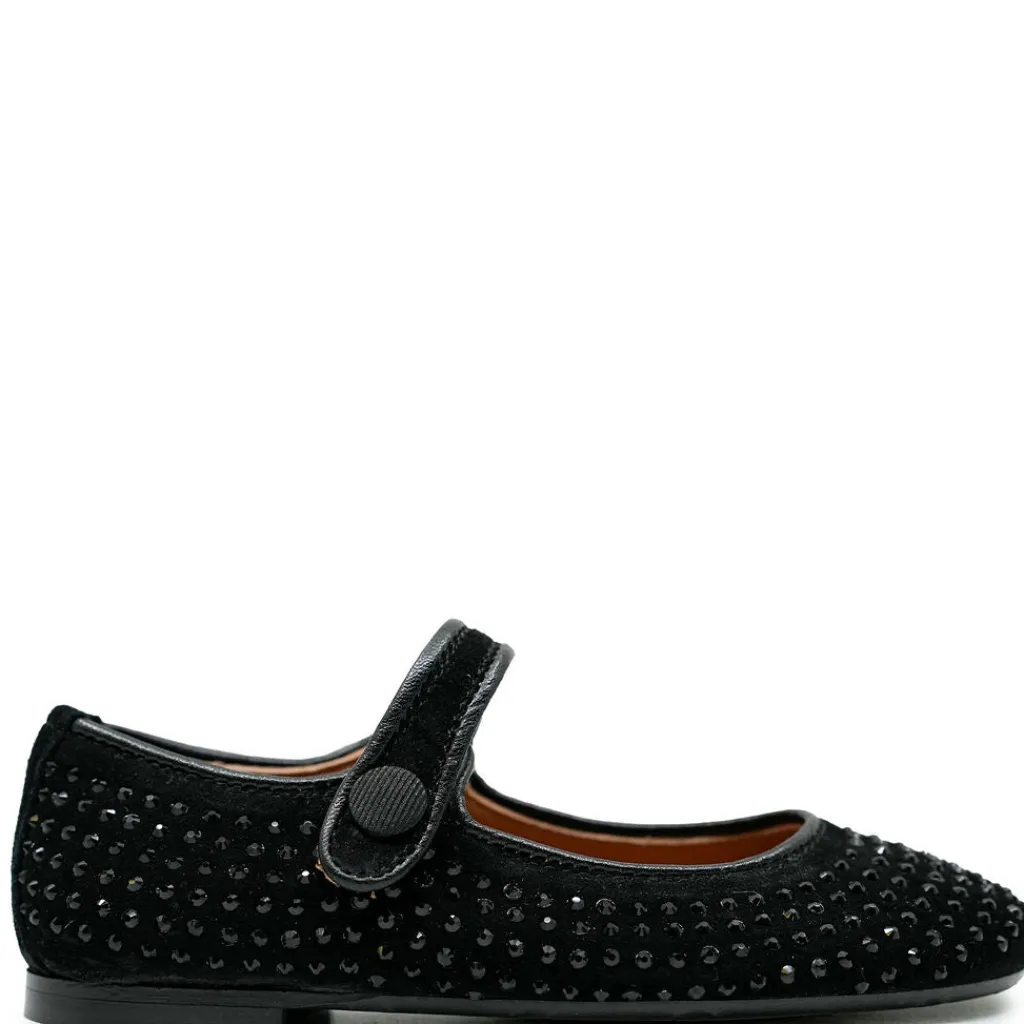 Papanatas Black Sparkle Studded Mary Jane Sale