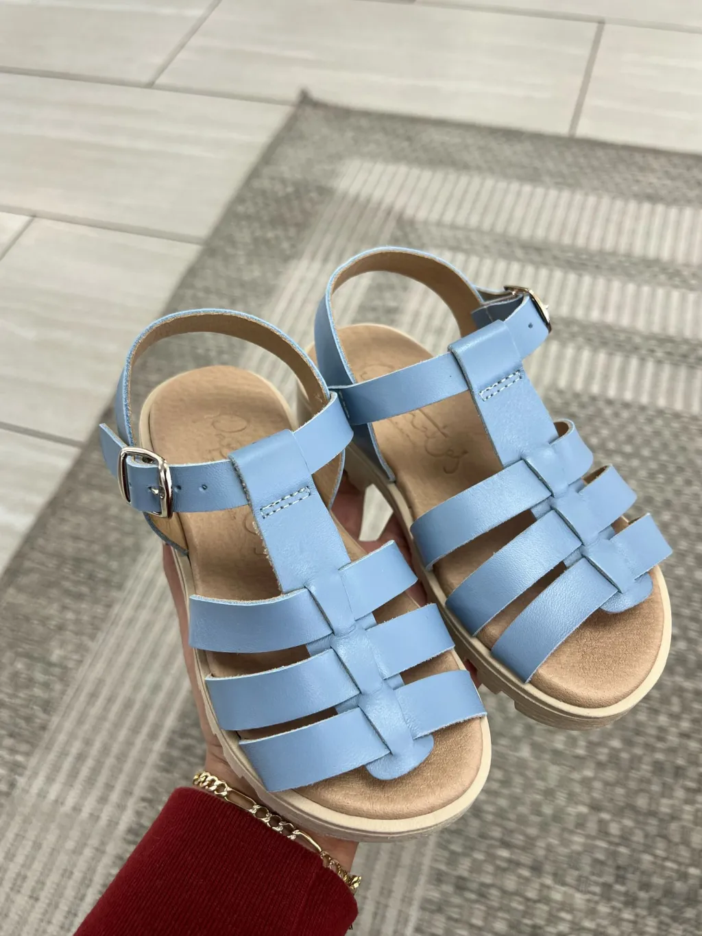 Papanatas Blue Steel Platform Sandal Fashion