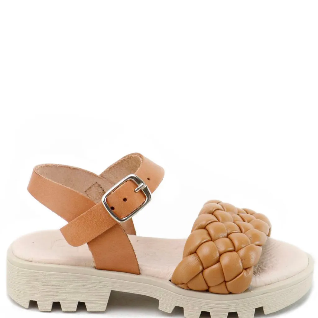 Papanatas Brown Braided Sandal Hot