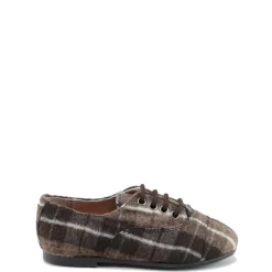 Papanatas Brown Plaid Lace Oxford Hot