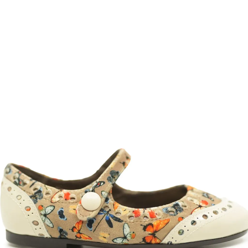 Papanatas Butterfly and Cream Wingtip Mary Jane Best
