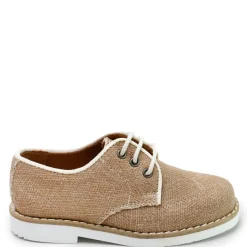 Papanatas Camel Linen Wingtip LaceUp Discount