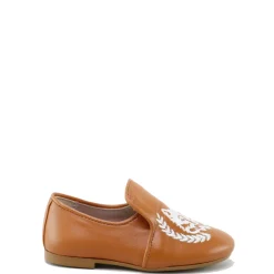 Papanatas Camel Wolf Embroidered Smoking Loafer Online