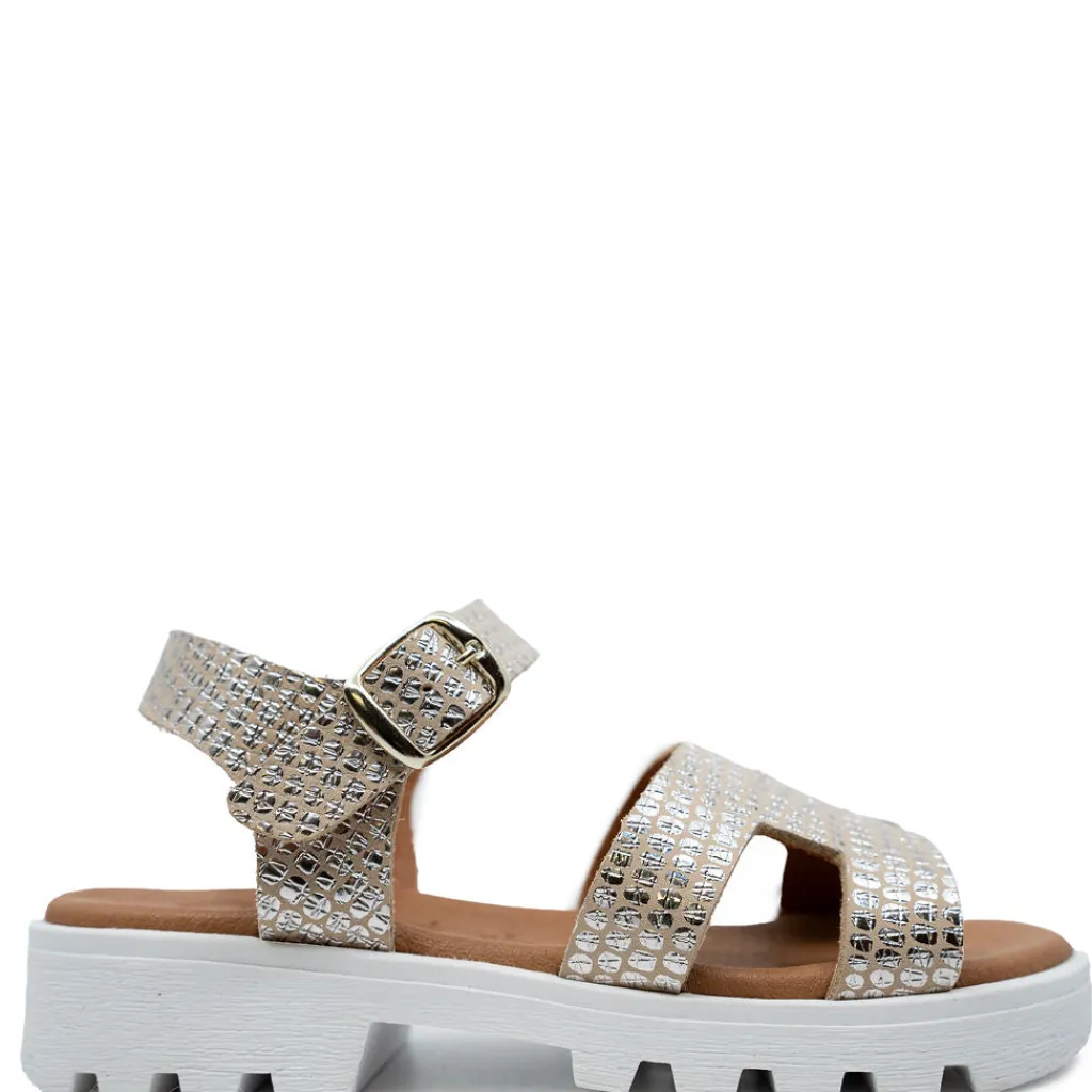 Papanatas Champagne H Platform Sandal Hot