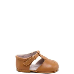 Papanatas Cognac Star T-Strap Baby Shoe Best