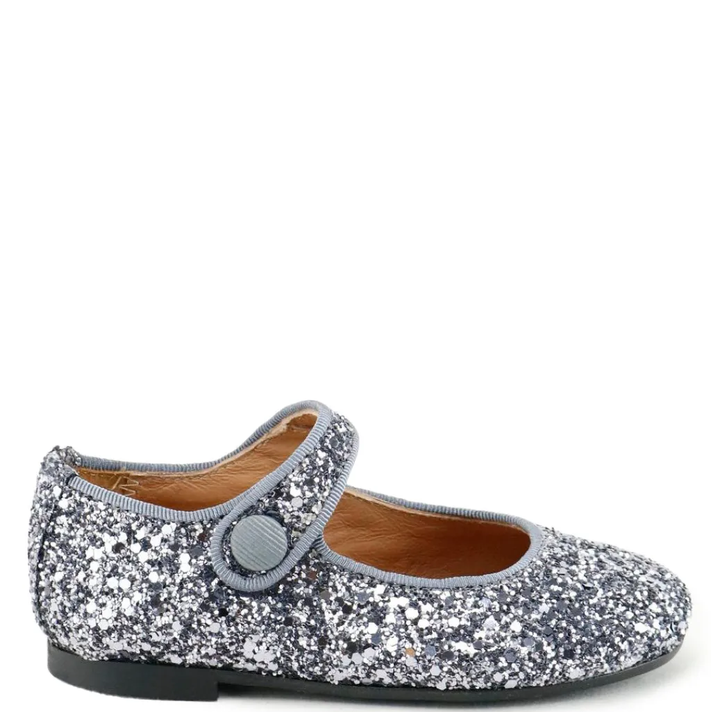 Papanatas Gray Glitter Mary Jane Clearance