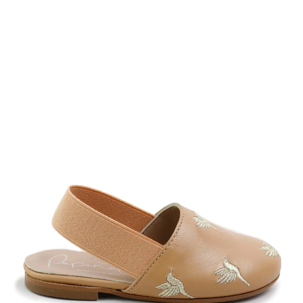 Papanatas Hummingbird Embroidered Slingback New