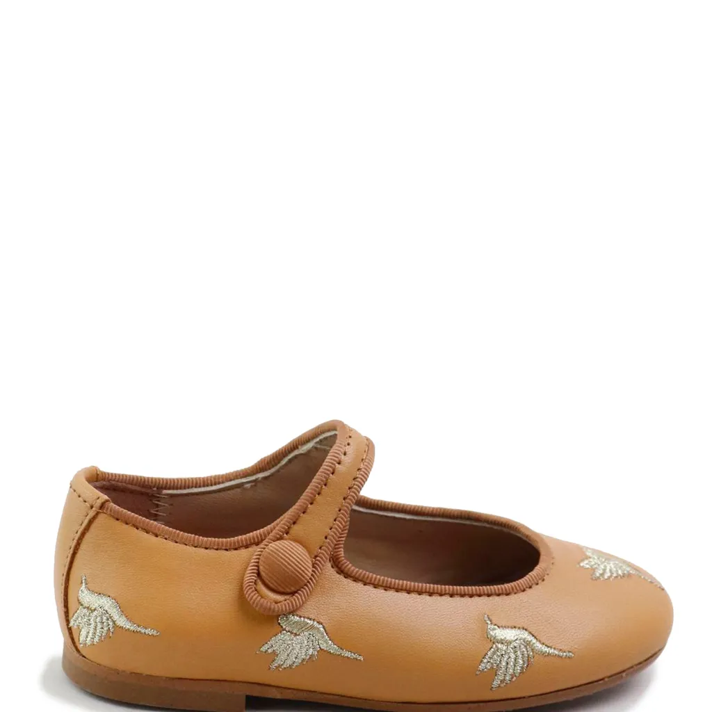 Papanatas Hummingbird Embroidered Mary Jane Sale