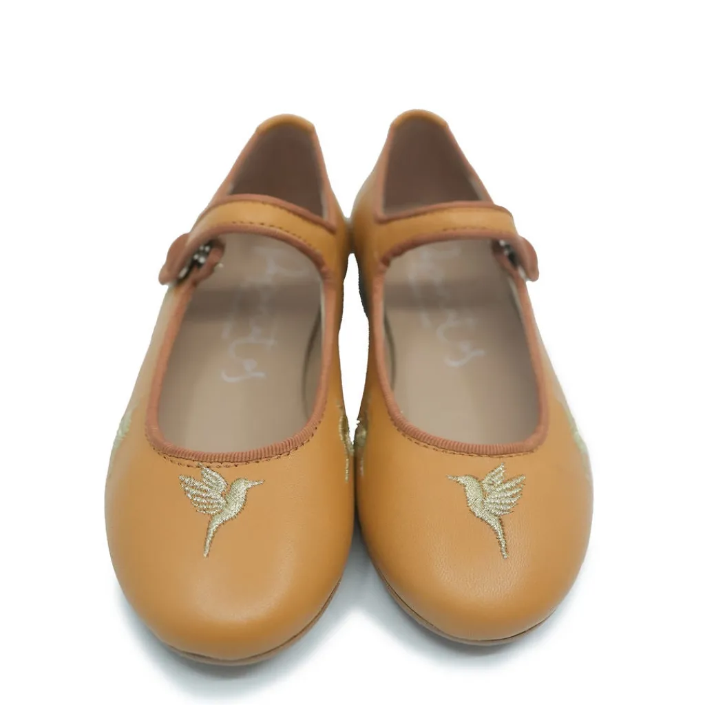 Papanatas Hummingbird Embroidered Mary Jane Sale