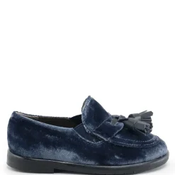 Papanatas Indigo Velvet Tassel Loafer Hot