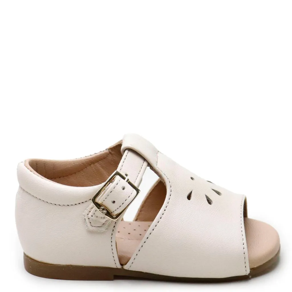 Papanatas Ivory Perforated Baby Sandal Discount