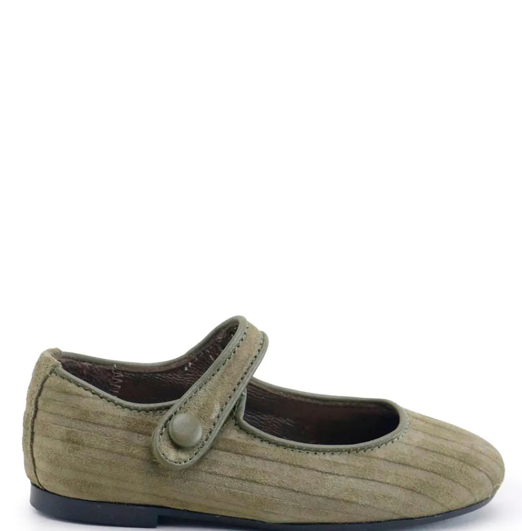 Papanatas Khaki Corduroy Mary Jane Fashion