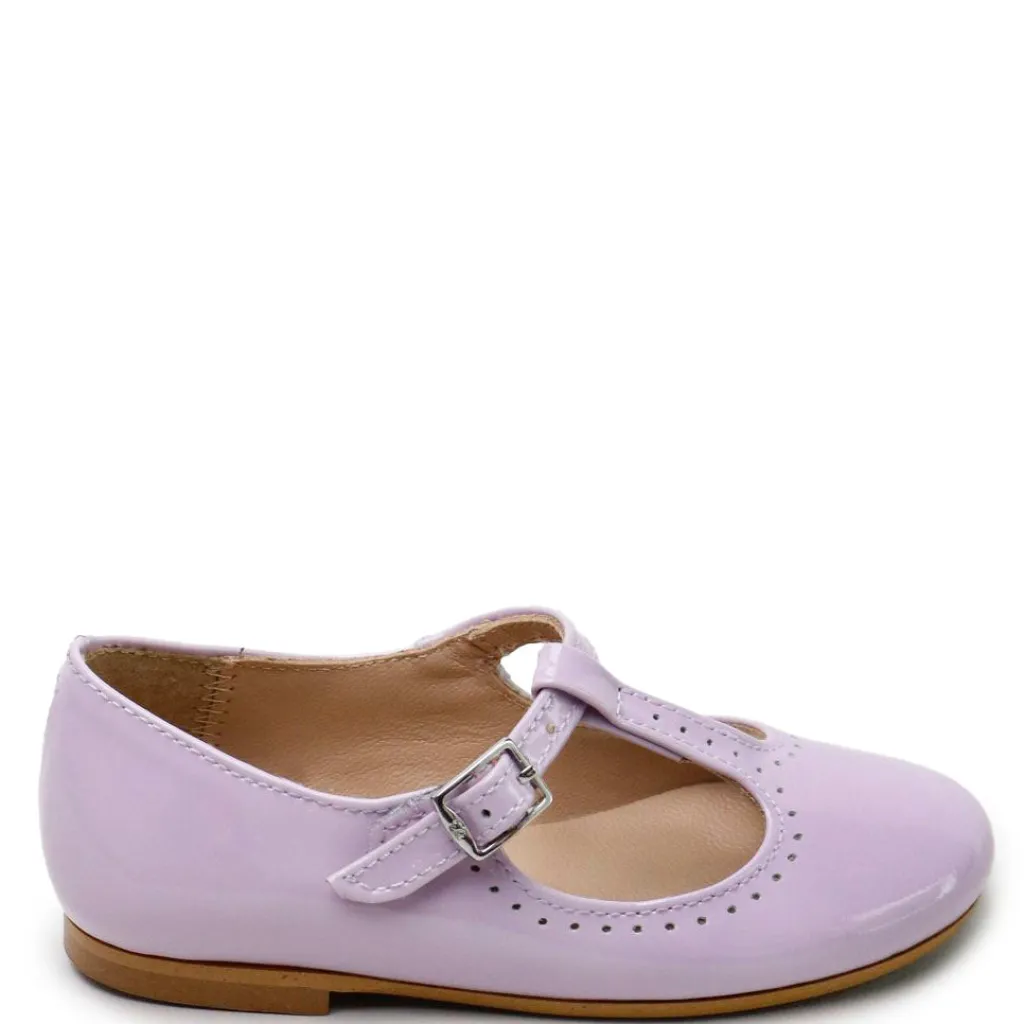 Papanatas Lilac Patent T Strap Mary Jane Discount