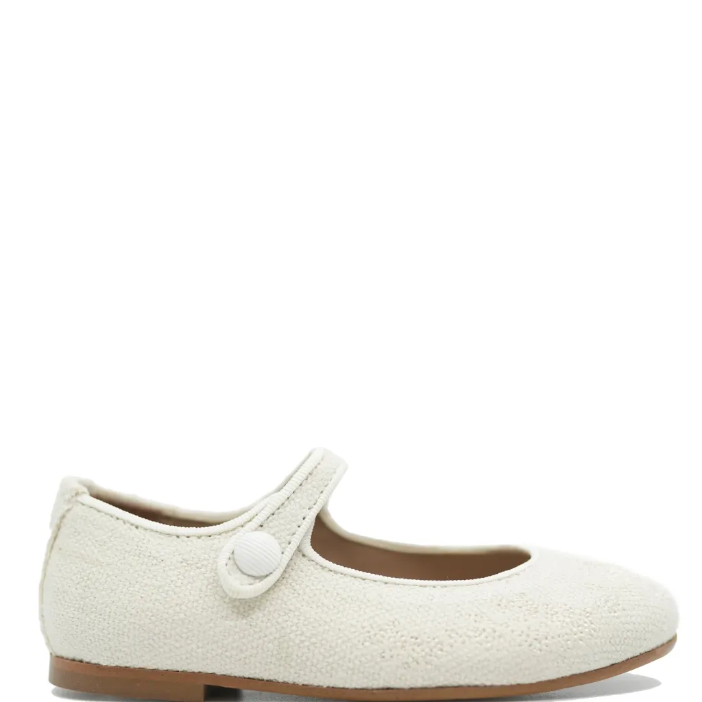 Papanatas Linen Embroidered Mary Jane Clearance