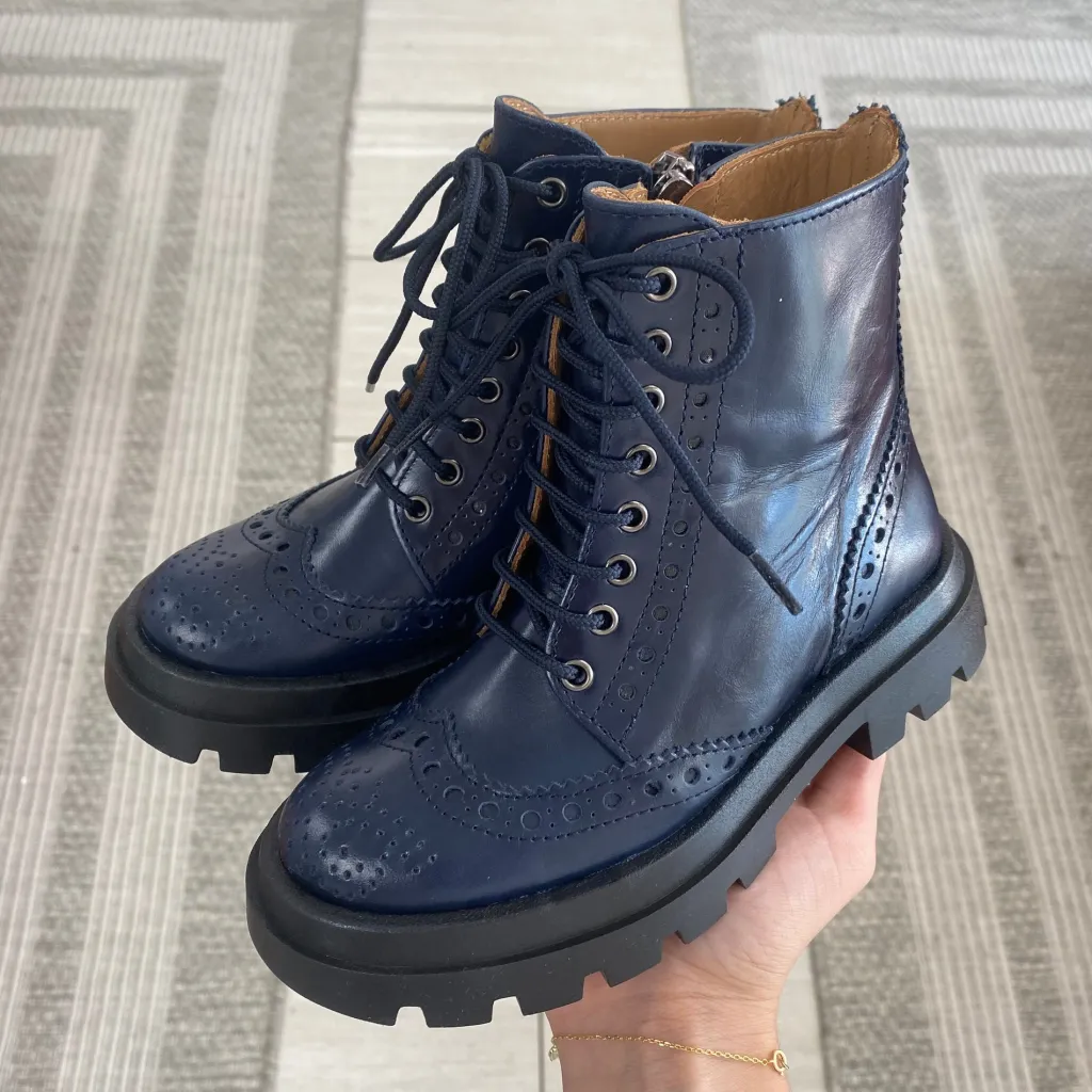Papanatas Marine Wingtip Chunky Bootie Online