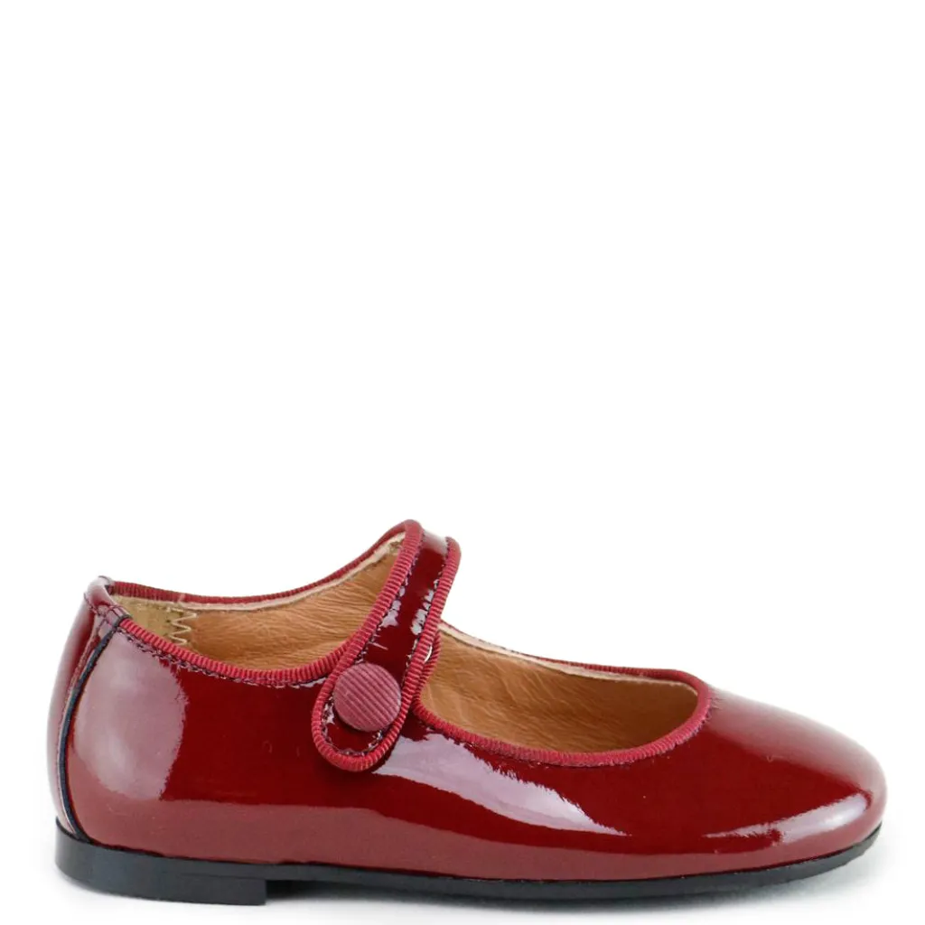 Papanatas Maroon Patent Mary Jane New