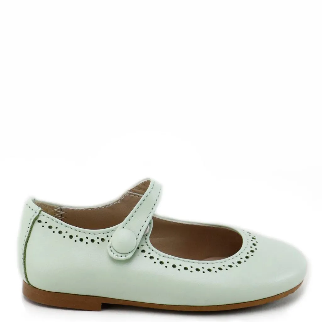 Papanatas Mint Perforated Mary Jane Discount