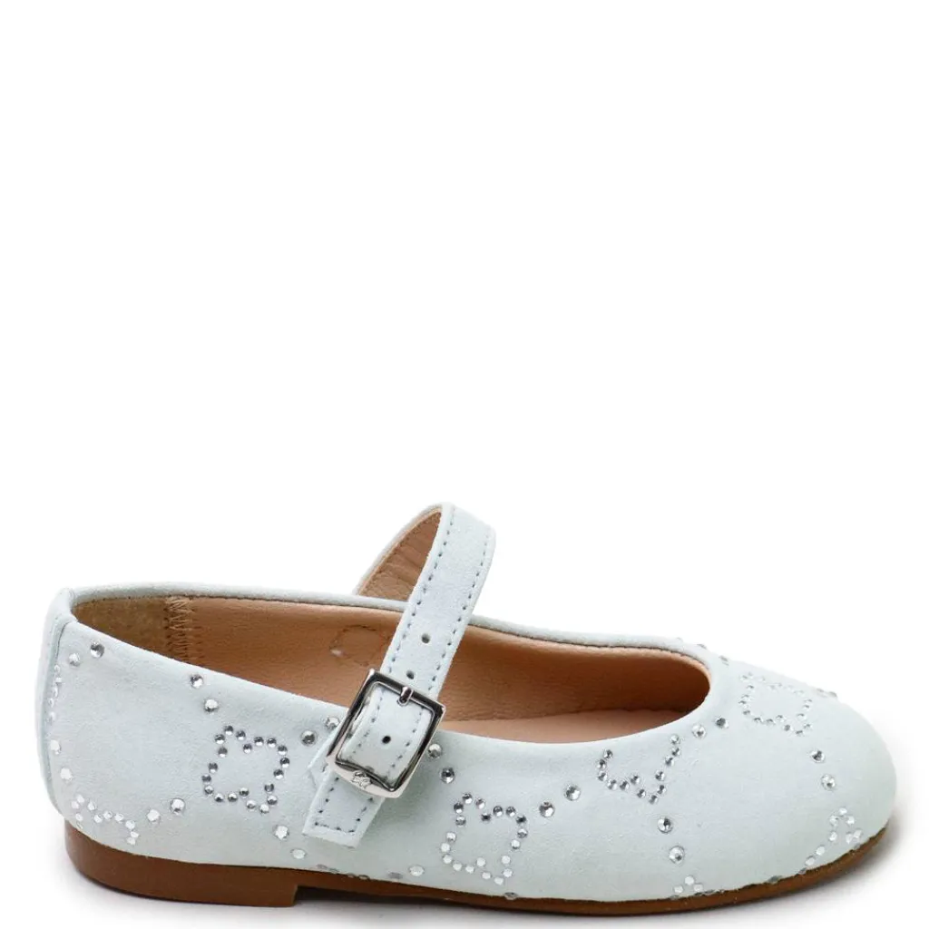 Papanatas Mint Suede Embellished Mary Jane Discount