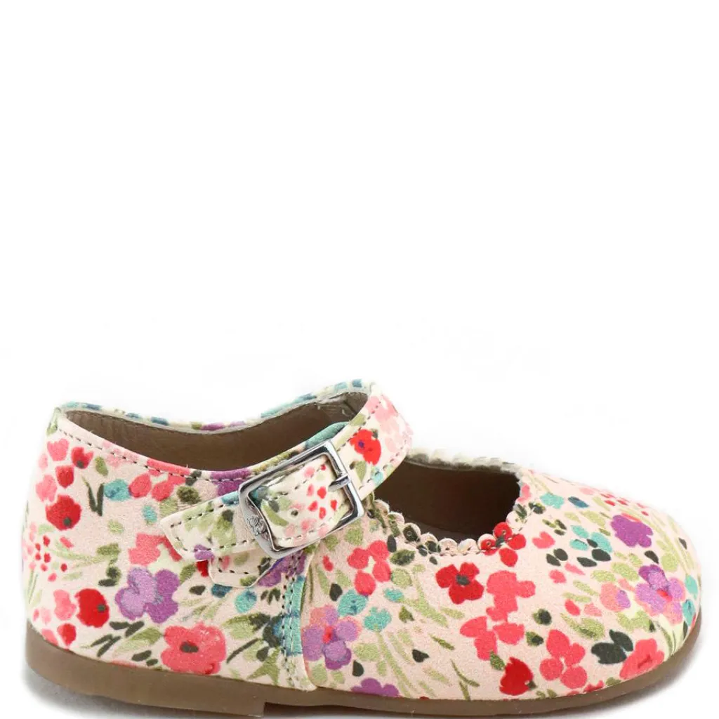 Papanatas Multi Flower Buckle Baby Shoe Clearance