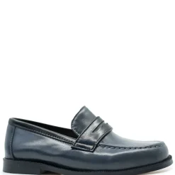 Papanatas Navy and Black Penny Loafer Discount