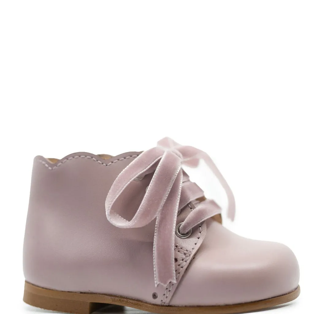 Papanatas Pink Scalloped Baby Bootie Online