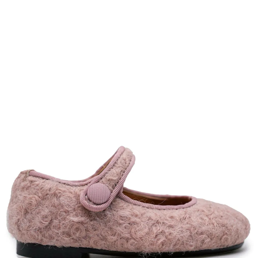 Papanatas Pink Shearling Mary Jane Online