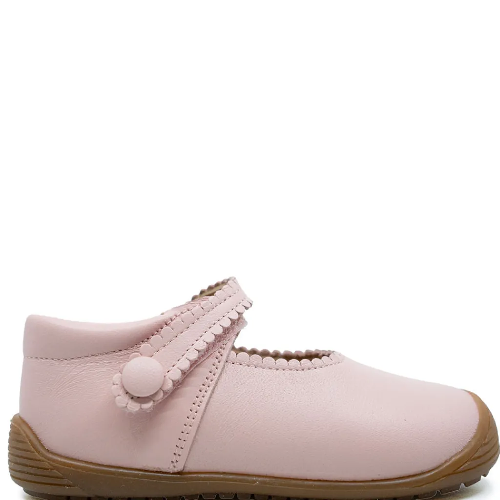 Papanatas Pink Soft Scalloped Baby Shoe New