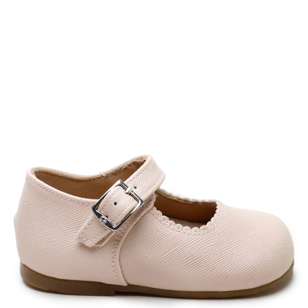 Papanatas Pink Textured Baby Mary Jane Discount
