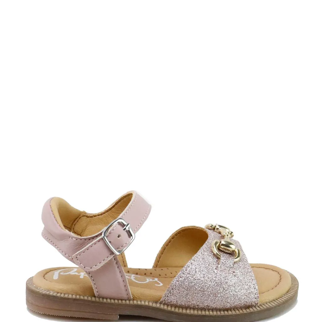 Papanatas Rose Glitter Buckle Sandal Online