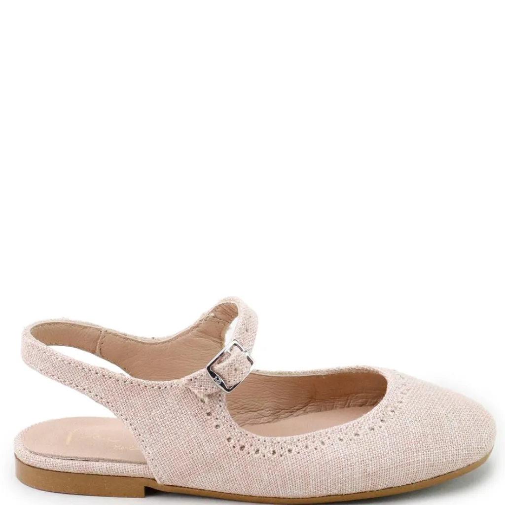 Papanatas Rose Linen Slingback New